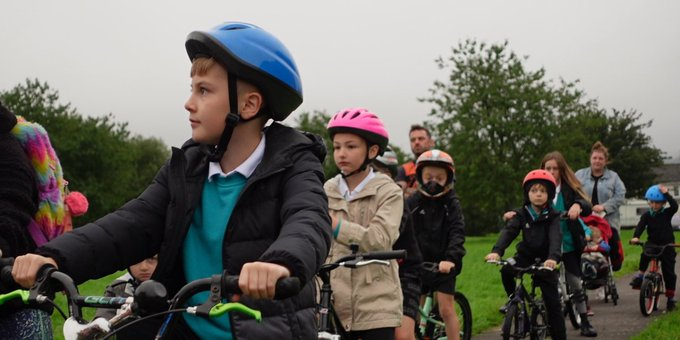 GTCT funding has supported Ty'n y Wern Primary School in its commitment to promoting active travel.